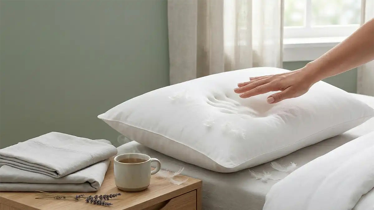 memory foam vs feather pillow comparison