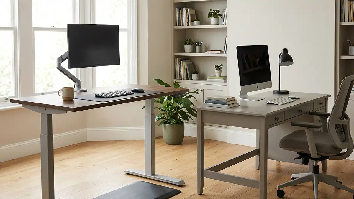standing desk vs normal desk comparison