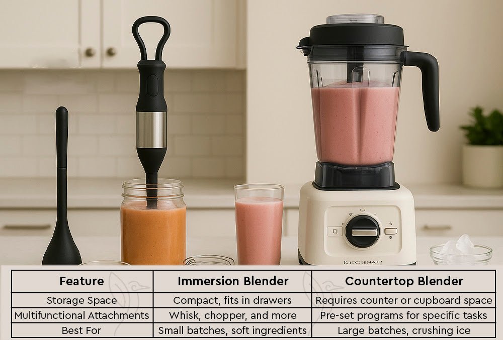 Immersion Blender Vs Countertop Blender: Which Is Best for You?